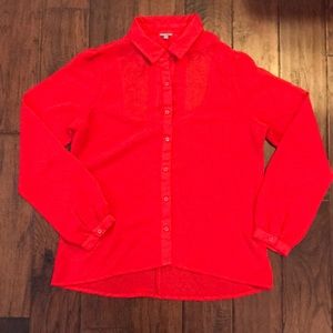 Button Down with Caged Back